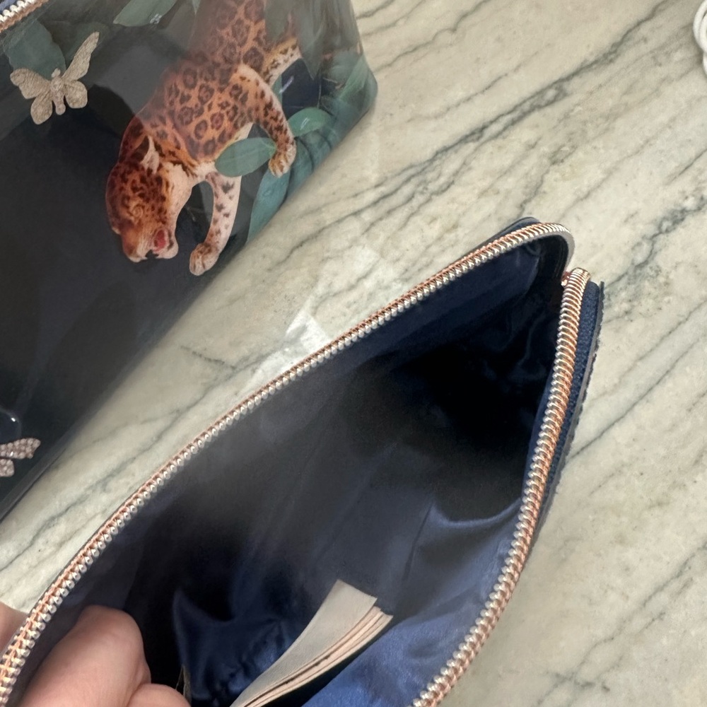 Ted Baker London Black and Green Cosmetic Bags - Picture 4 of 16
